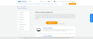 avatrade platform options