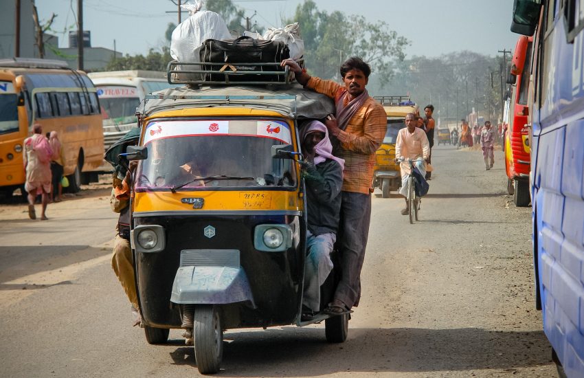 rickshaw, india