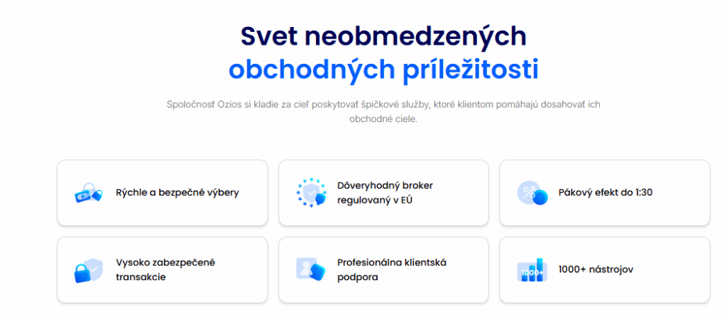 Ozios - svět neomezených možností sk - Trade Info Ozios: Čo ponúka broker