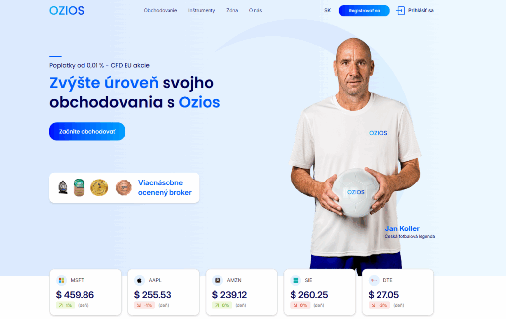 Ozios - úvodní strana sk - Trade Info Ozios: Úvod