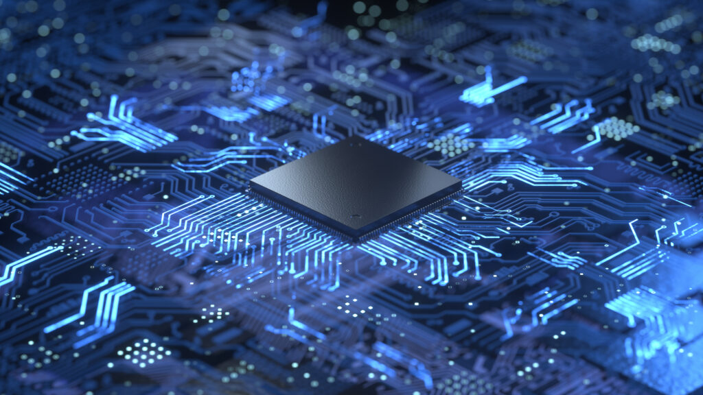 Central Computer Processors CPU concept 3d renderingconceptual - Trade Info ASML, čip, firma