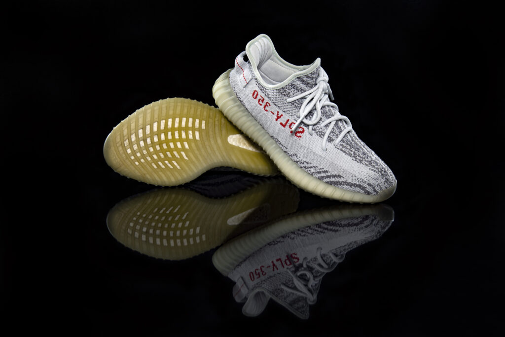 Adidas Yeezy Boost 350 Blue Tint shoes studio shot - Trade Info yeezy