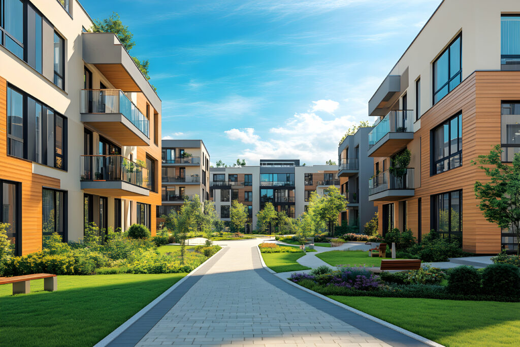 Elegant living contemporary residential complex with verdant communal spaces - Trade Info Investičné byty, 2026
