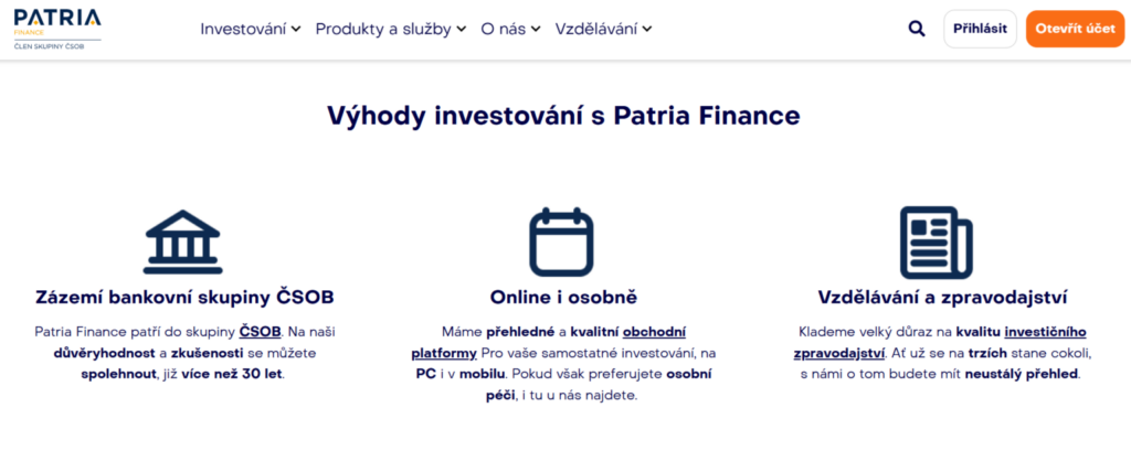 Patria Direct: banky