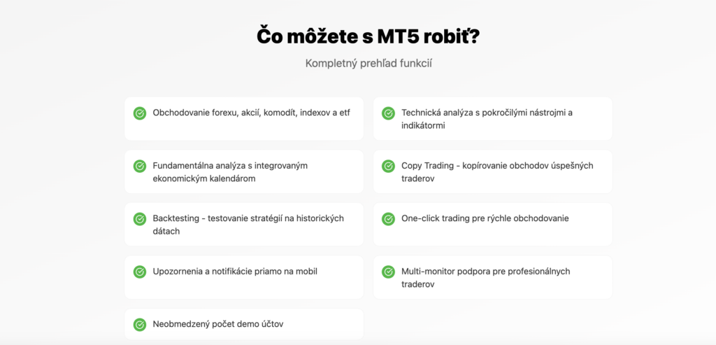 Metatrader - slovenština - Trade Info MT5